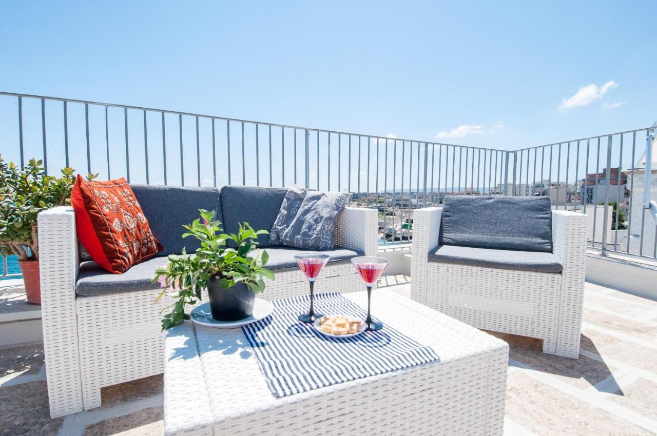 Helloapulia - Sea View Terrace Conchiglia Apartment Monopoli Bagian luar foto